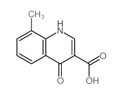 3-Quinolinecarboxylic acid, 1,4-dihydro-8-methyl-4-oxo- Structure