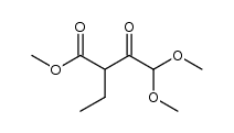 2-ethyl-4,4-dimethoxy-acetoacetic acid methyl ester Structure