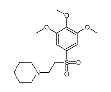 Piperidine, 1-(2-(3,4,5-trimethoxyphenyl)sulfonylethyl)-结构式