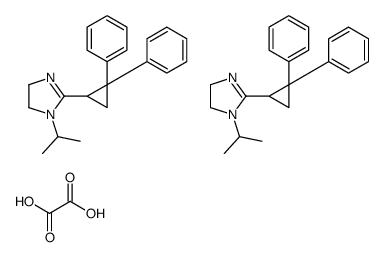 2-(2,2-diphenylcyclopropyl)-1-propan-2-yl-4,5-dihydroimidazole,oxalic acid Structure