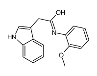 2-(1H-indol-3-yl)-N-(2-methoxyphenyl)acetamide结构式