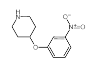 3-NITROPHENYL 4-PIPERIDINYL ETHER Structure
