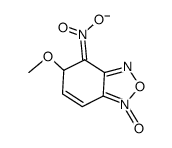 5-methoxy-4-aci-nitro-4,5-dihydro-benzo[1,2,5]oxadiazole 1-oxide; deprotonated form结构式