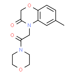 Morpholine, 4-[(2,3-dihydro-6-methyl-3-oxo-4H-1,4-benzoxazin-4-yl)acetyl]- (9CI) Structure