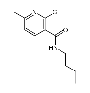 2-Chloro-6-methylnicotinic acid butylamide Structure