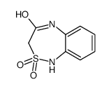 2,2-dioxo-1,5-dihydro-2λ6,1,5-benzothiadiazepin-4-one结构式