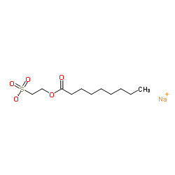 Sodium 2-(nonanoyloxy)ethanesulfonate structure