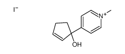 1-(1-methylpyridin-1-ium-4-yl)cyclopent-2-en-1-ol,iodide Structure