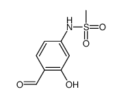 N-(4-formyl-3-hydroxyphenyl)methanesulfonamide Structure