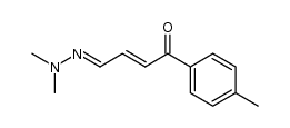 4-(Dimethylhydrazono)-1-(4-methylphenyl)-2-buten-1-on结构式