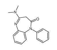 4-(dimethylamino)-1-phenyl-3H-1,5-benzodiazepin-2-one结构式