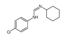N-(4-chlorophenyl)-N'-cyclohexylmethanimidamide结构式