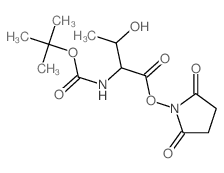 Boc-L-苏氨酸N-羟基琥珀酰亚胺酯结构式