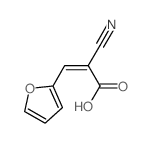 2-Propenoic acid,2-cyano-3-(2-furanyl)- Structure