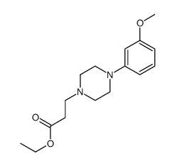 ethyl 3-[4-(3-methoxyphenyl)piperazin-1-yl]propanoate结构式