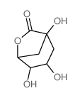 6-Oxabicyclo[3.2.1]octan-7-one,1,3,4-trihydroxy-结构式