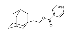 2-(1-adamantyl)ethyl pyridine-4-carboxylate结构式