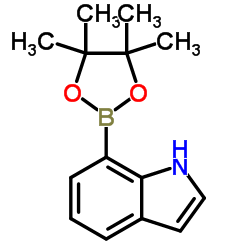 7-吲哚硼酸频那醇酯结构式