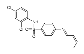 4-(but-2-enylideneamino)-N-(2,4-dichlorophenyl)benzenesulfonamide Structure