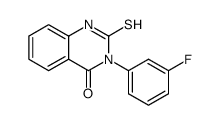 3-(3-fluorophenyl)-2-mercaptoquinazolin-4(3H)-one Structure