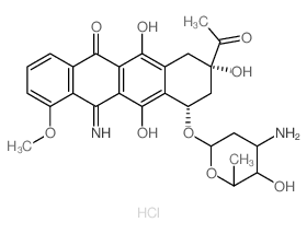 盐酸5-亚氨基柔红霉素结构式