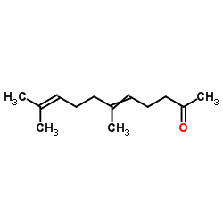 6,10-二甲基-5,9-十一双烯-2-酮结构式