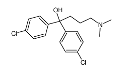 1,1-bis-(4-chloro-phenyl)-4-dimethylamino-butan-1-ol Structure
