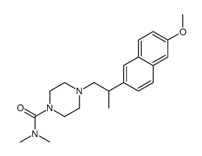 4-[2-(6-methoxynaphthalen-2-yl)propyl]-N,N-dimethylpiperazine-1-carboxamide Structure