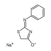 Sodium salt of 2-Phenylimino-4-thiazolidinone结构式