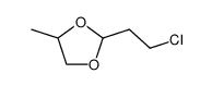 2-(2-chloroethyl)-4-methyl-1,3-dioxolane结构式