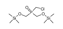 (chloromethyl)bis[(trimethylsiloxy)methyl]phosphine oxide Structure