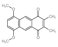 1,4-Anthracenedione,5,8-dimethoxy-2,3-dimethyl- Structure
