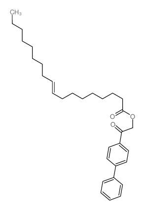 9-Octadecenoic acid(9Z)-, 2-[1,1'-biphenyl]-4-yl-2-oxoethyl ester结构式