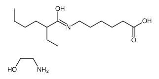 2-aminoethanol,6-(2-ethylhexanoylamino)hexanoic acid Structure