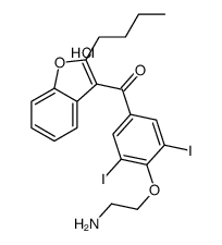 盐酸二(N-去乙基)胺碘酮结构式