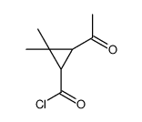 Cyclopropanecarbonyl chloride, 3-acetyl-2,2-dimethyl- (9CI) Structure
