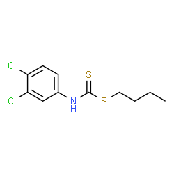 Butyl (3,4-dichlorophenyl)carbamodithioate Structure