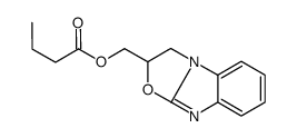 1,2-dihydro-[1,3]oxazolo[3,2-a]benzimidazol-2-ylmethyl butanoate Structure