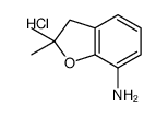 2,2-dimethyl-3H-1-benzofuran-7-amine,hydrochloride结构式