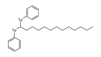 tridecane-1,1-diylbis(phenyltellane) Structure