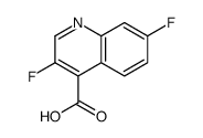 3,7-difluoroquinoline-4-carboxylic acid结构式