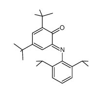 4,6-di-tert-butyl-N-(2,6-di-iso-propyl-phenyl)-o-iminobenzoquinone Structure