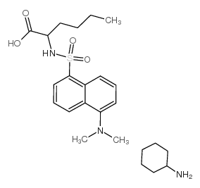 Dansyl-DL-正亮氨酸环己基铵盐结构式