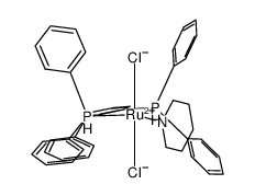 [RuCl2(triphenylphosphine)2(perhydroazepine)] Structure