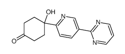 4-羟基-4-(5-(嘧啶-2-基)吡啶-2-基)环己-1-酮结构式