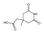 4-Methyl-2,6-dioxo-4-piperidinessigsaeure结构式
