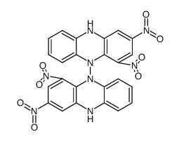 2,4,2',4'-tetranitro-10H,10'H-[5,5']biphenazinyl Structure