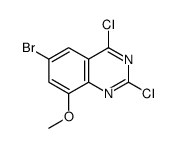 6-溴-2,4-二氯-8-甲氧基喹唑啉结构式