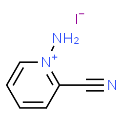 Pyridinium, 1-amino-2-cyano-, iodide (9CI)结构式