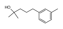 2-methyl-5-m-tolyl-pentan-2-ol结构式